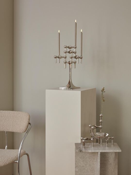 STOFF Nagel® lysestage krom