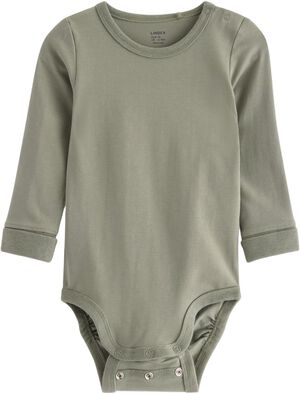 Babybody i bomullsjersey med långa