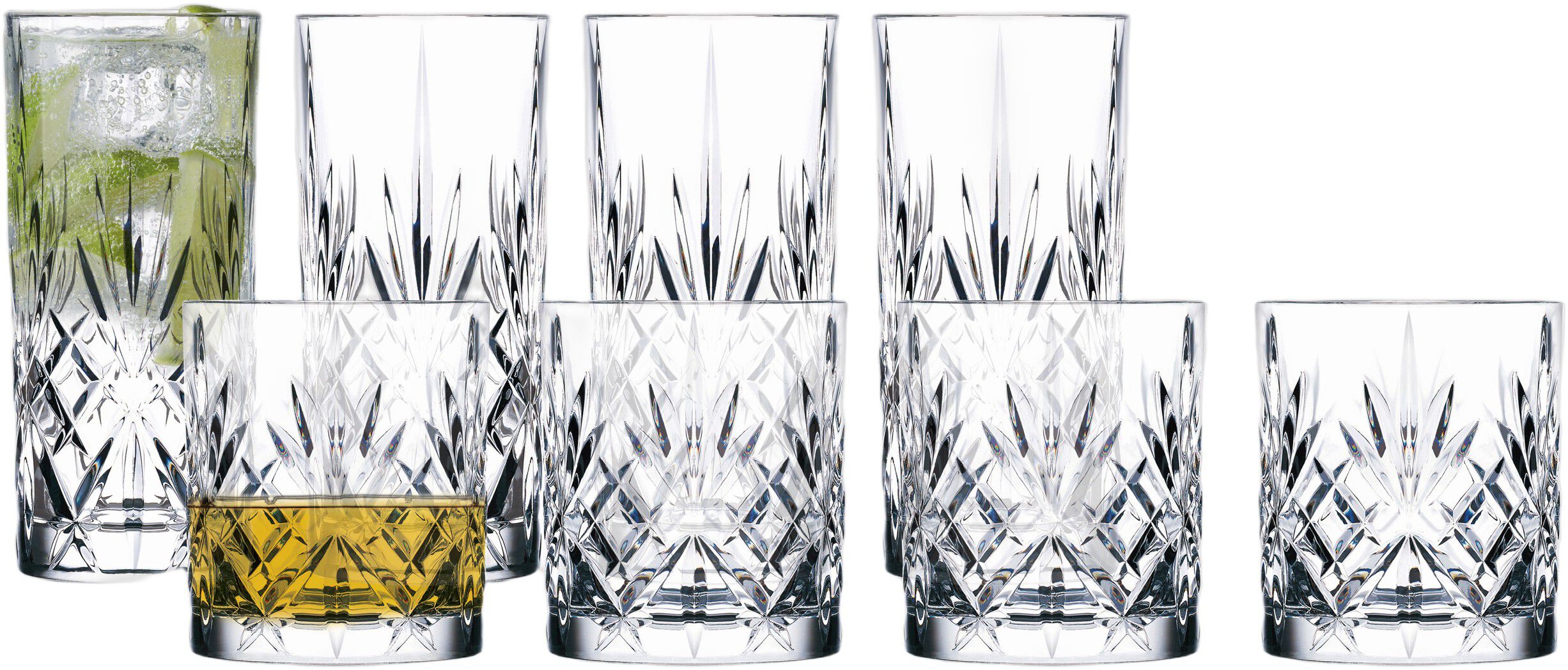 Whiskyglass/Highball Melodia 8 deler