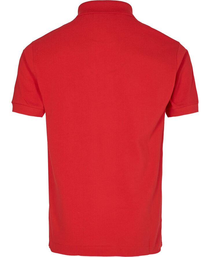 SHORT SLEEVED RIBBED COLLAR SHIRT