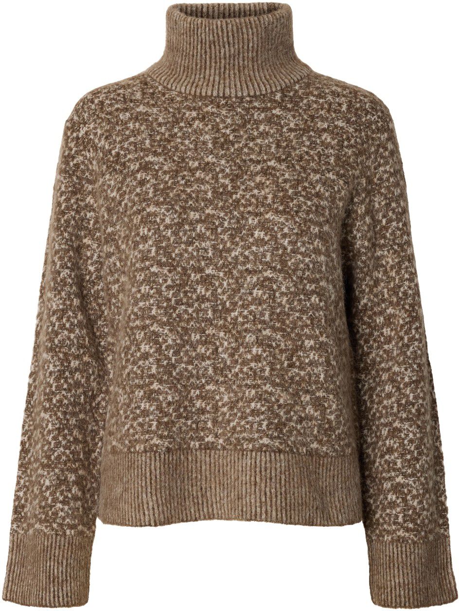 Slwlulu Duo Ls Knit High Neck Noos
