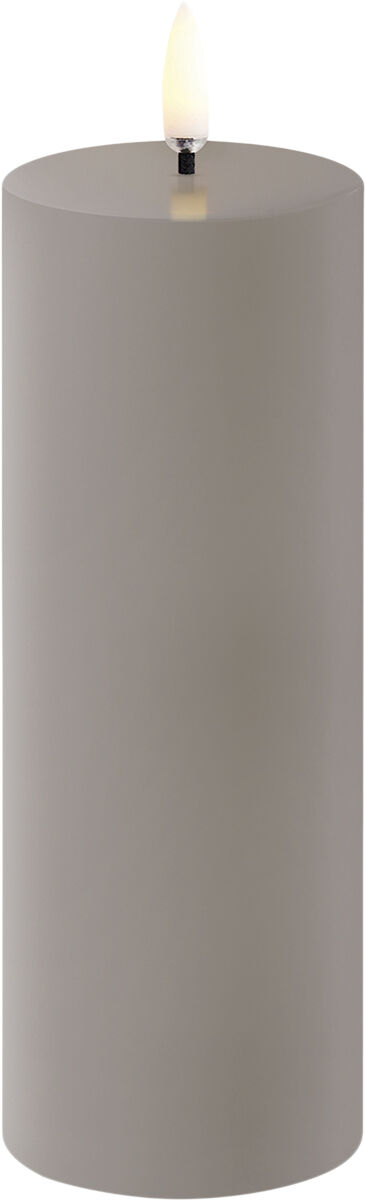 LED pillar candle, Sandstone, Smooth, 5,8x15,2 cm