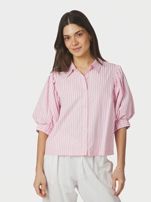 Etta Soft Stripe Stone Shirt