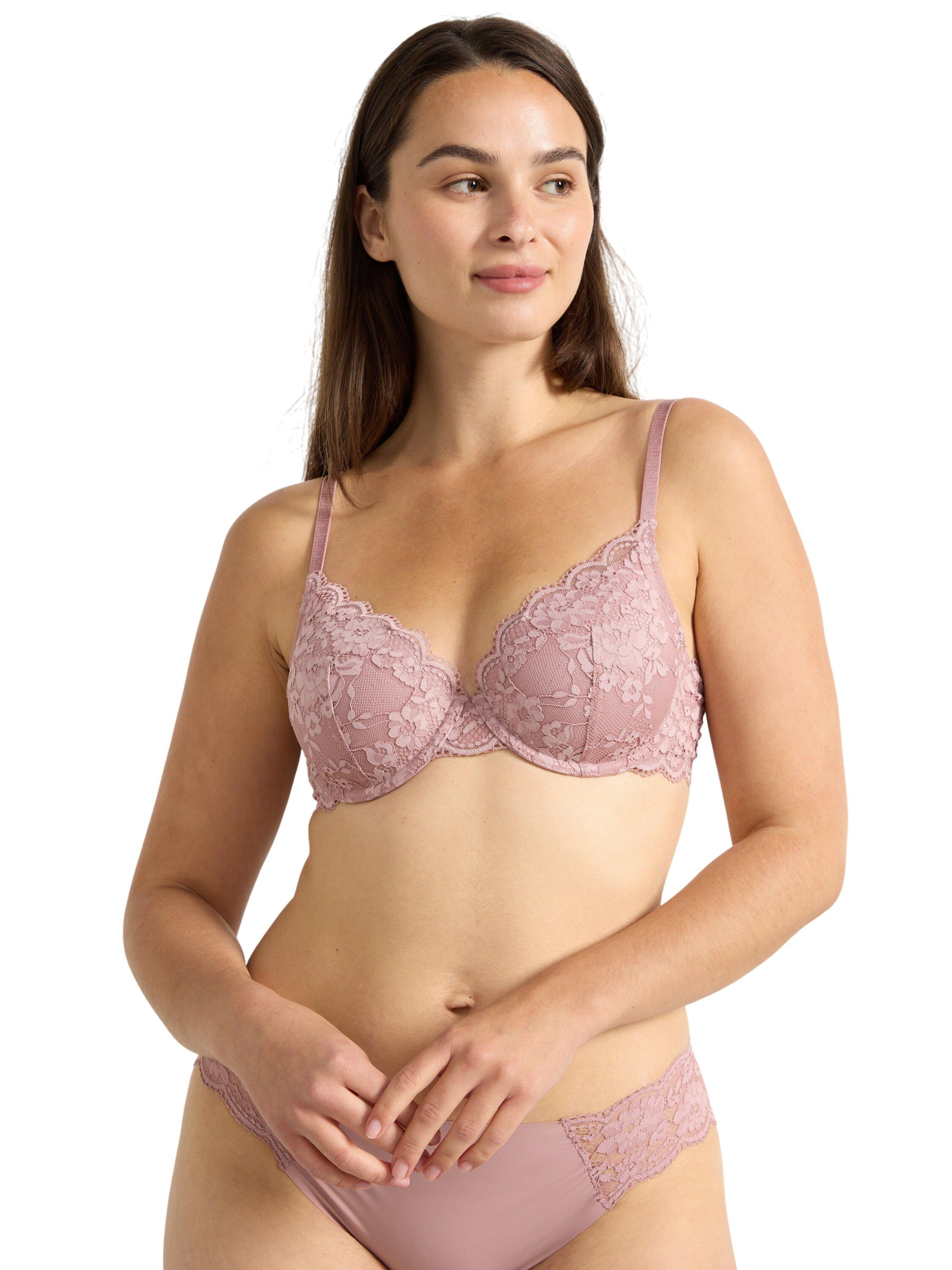 Lilja t-skjorte-BH med blonder