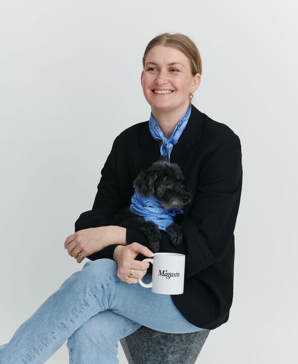 Røde Kors tørklæde - 53x53cm - 100% Silke