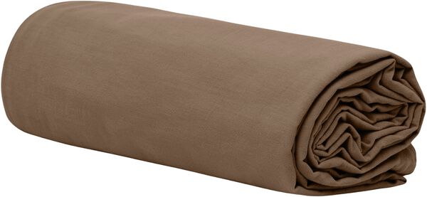 Frøya økologisk sengesæt karamelbrun