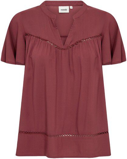 Curvy WA-SIA 44 Bluse Bordeaux