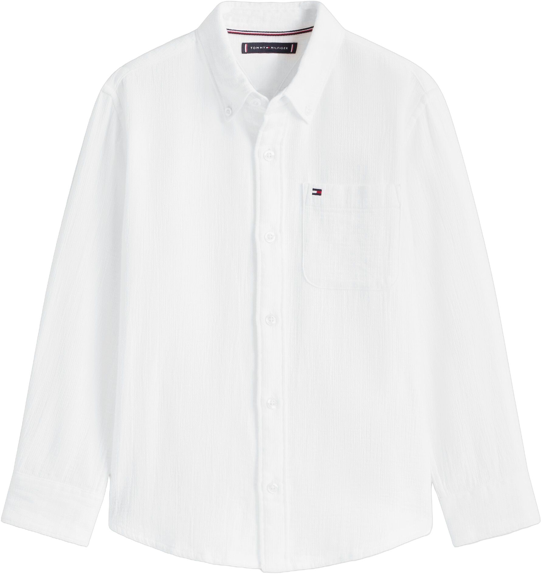 TEXTURED SOLID SHIRT LS