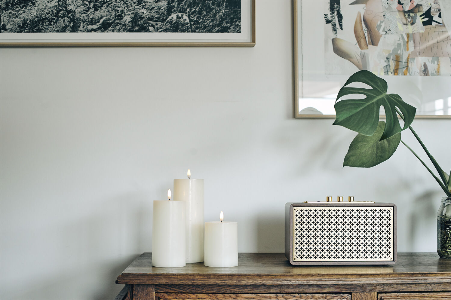 UYUNI Lighting - LED Pillar Candle - Nordic White - 5,8 x 22 cm