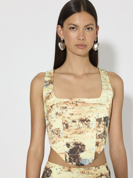 SNHEATHER SL CORSET TOP - WST