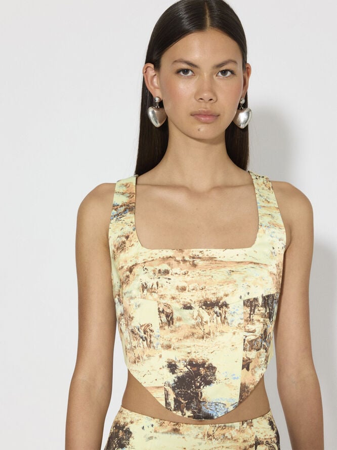 SNHEATHER SL CORSET TOP - WST