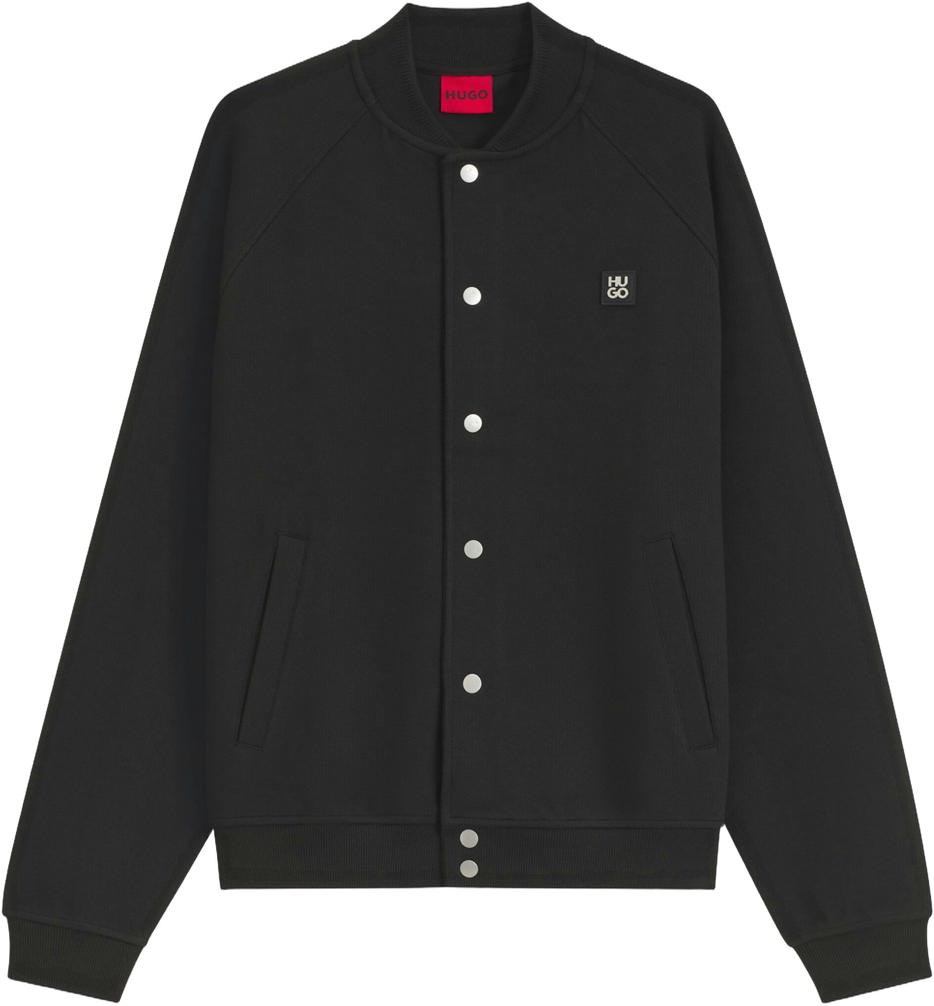 Bomber jacket with stacked-logo trim