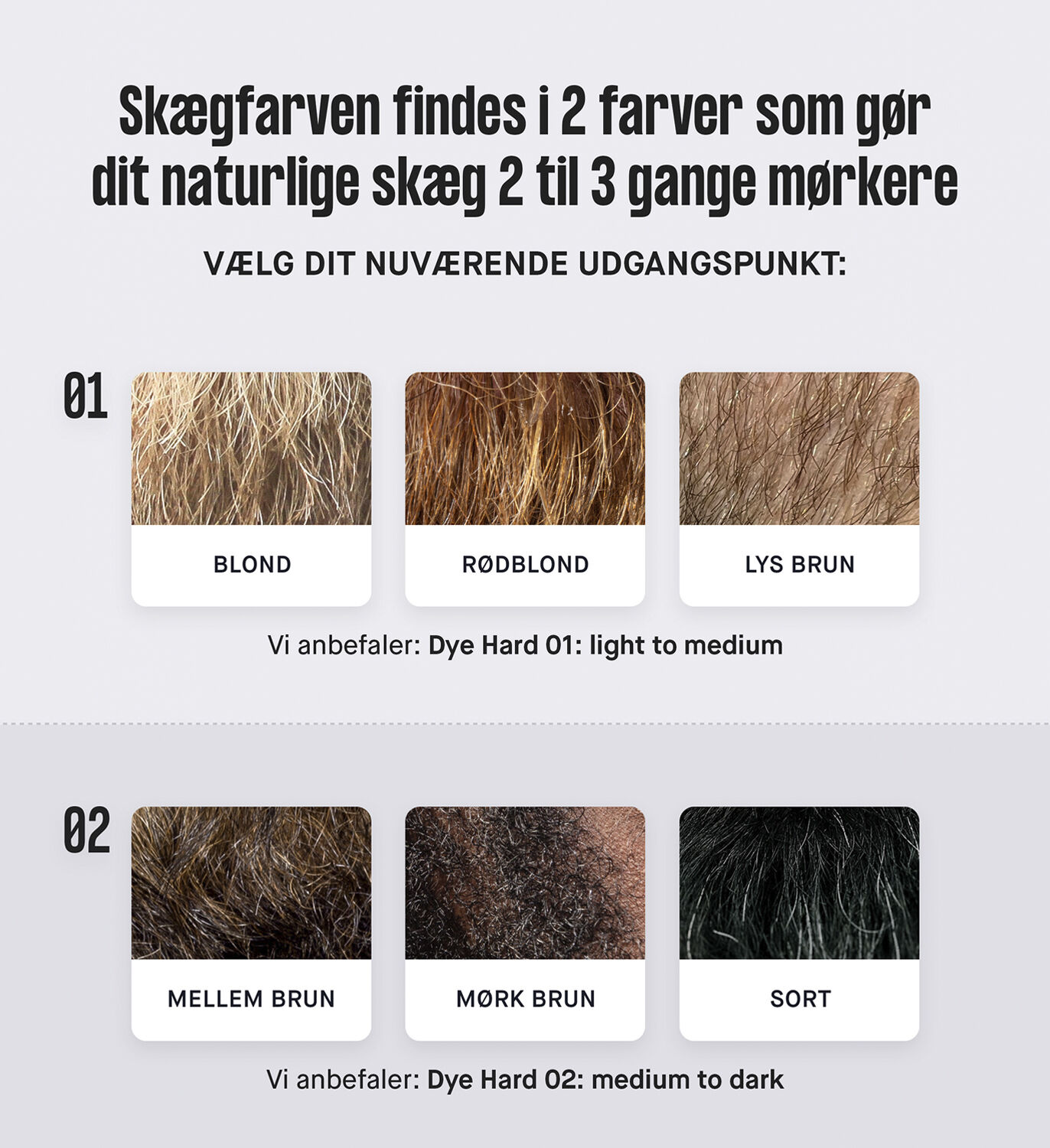 Dye Hard 01 - sk&aelig;gfarve light to medium