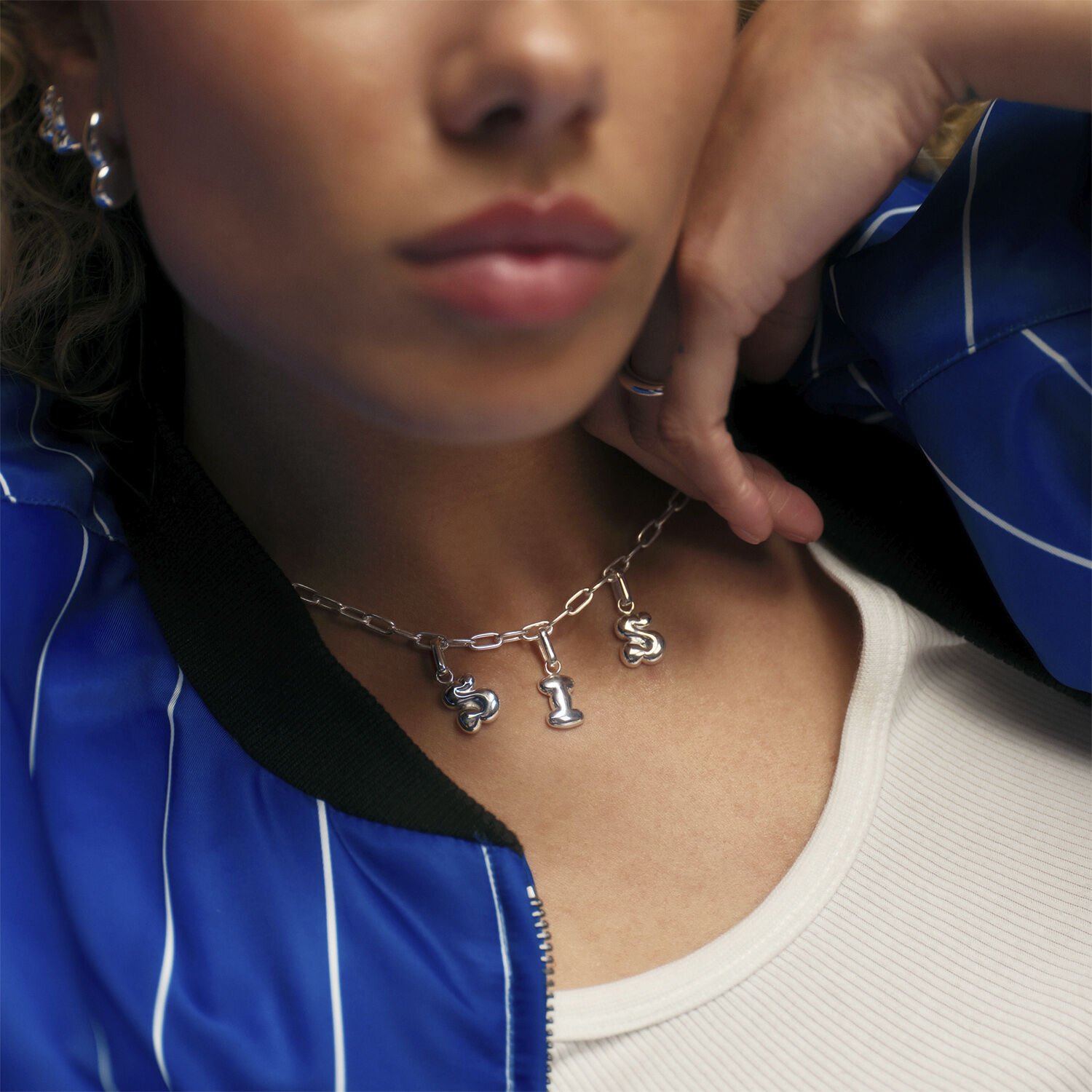 Puffer Letter Charm - M