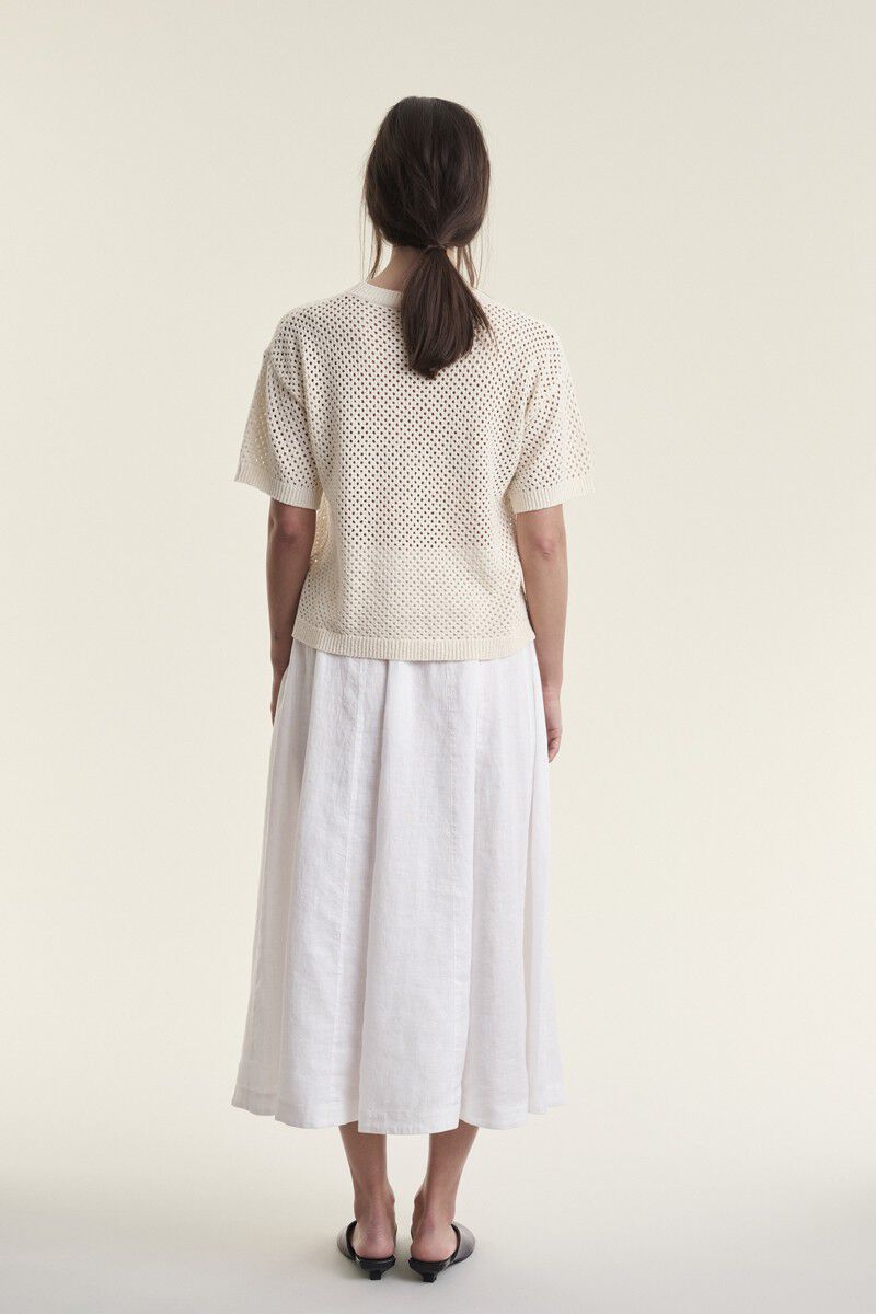 Airy linen nederdel