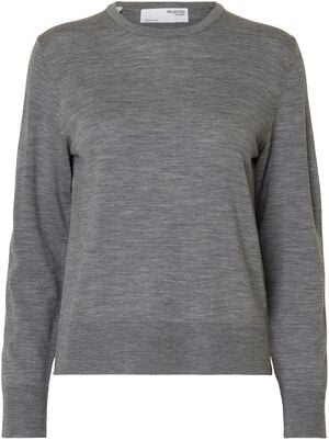 SLFTHEA LS KNIT MERINO O-NECK NOOS