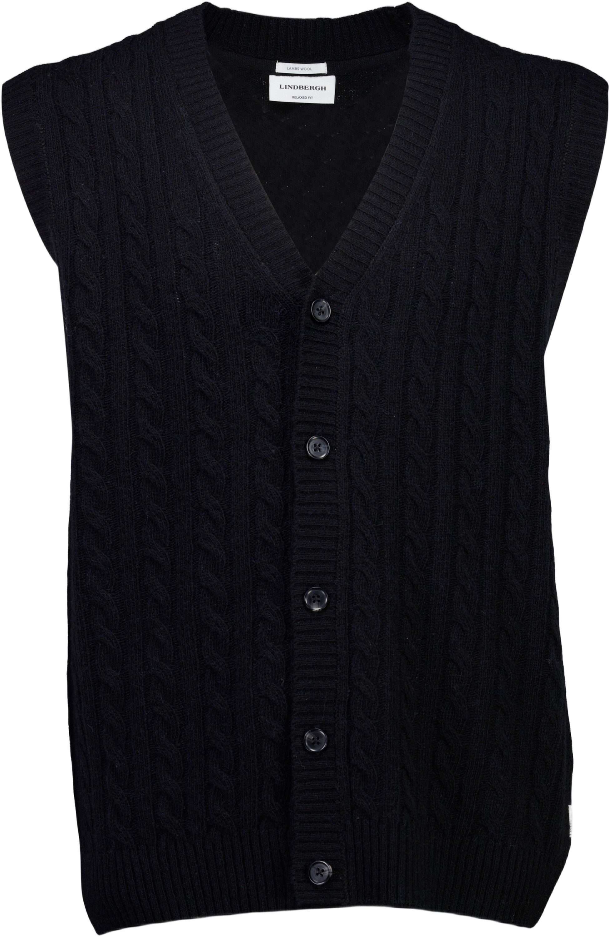 Lambswool button slipover