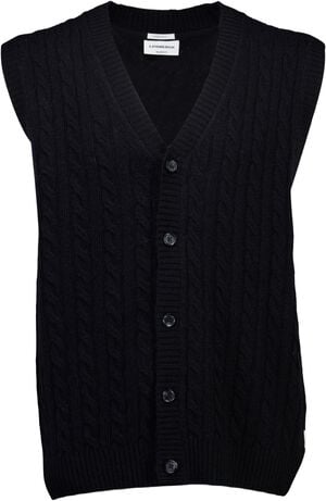 Lambswool button slipover