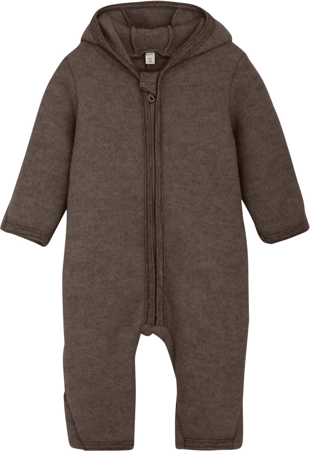 Pram Suit Ears Wool Fleece