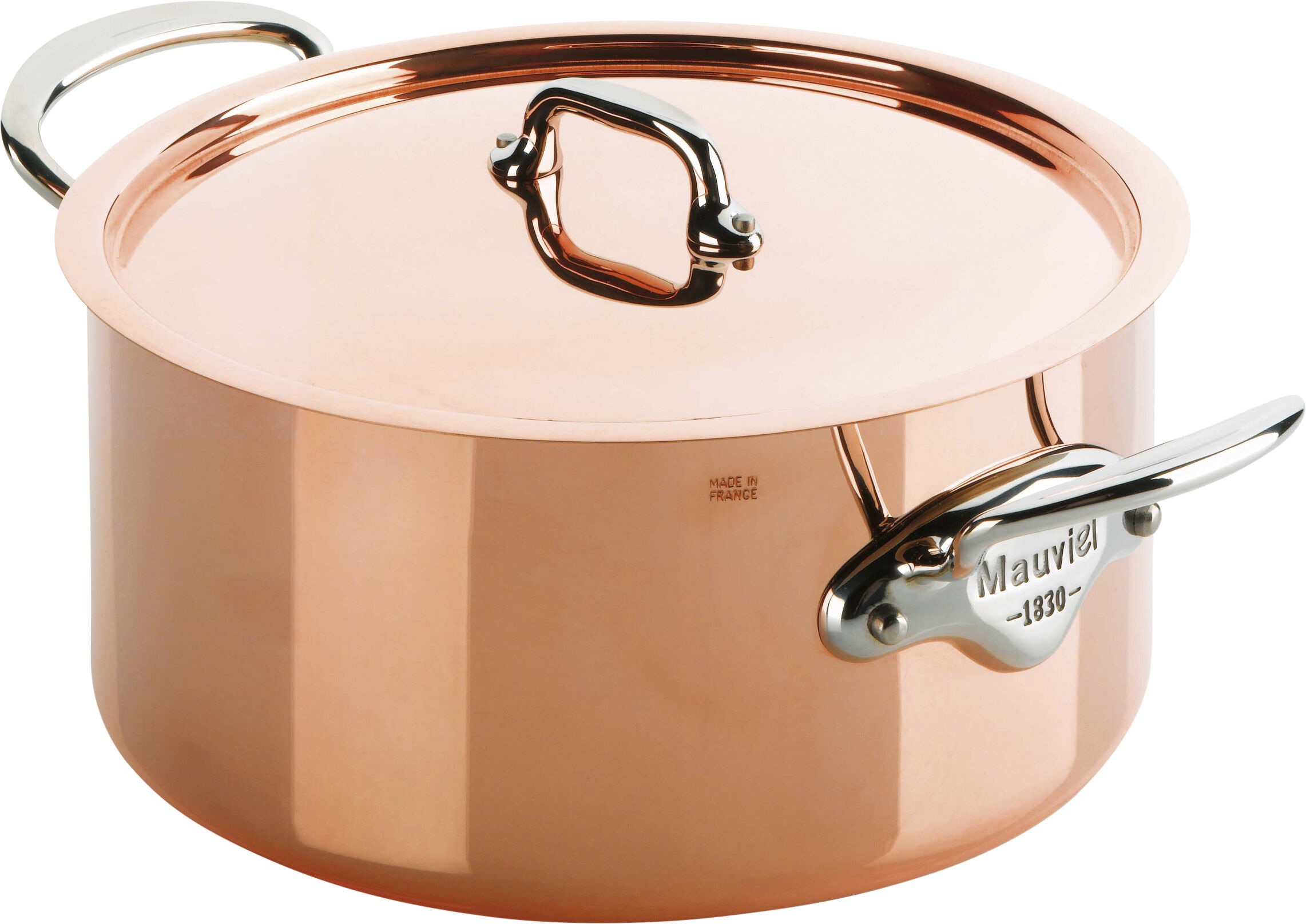 Gryte med lokk M'150S 5,9 liter Kobber/St&aring;l