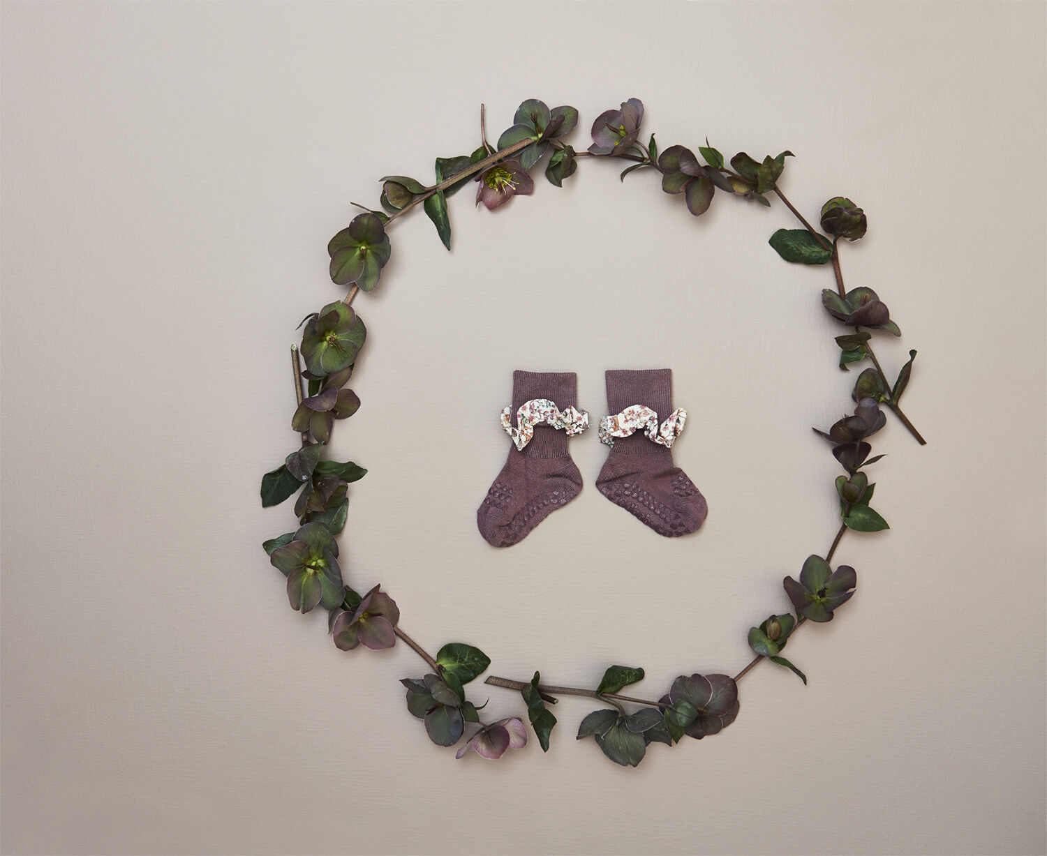 Non-slip socks - Bamboo / Liberty