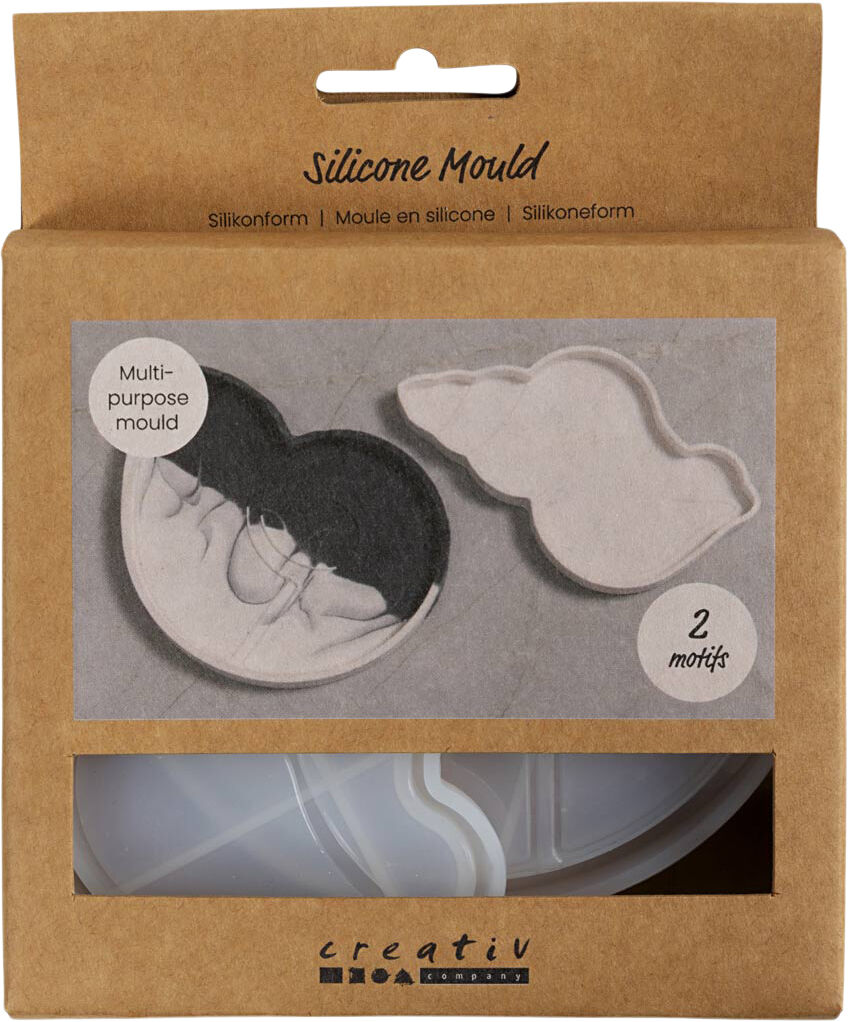 Silikoneform, Konkylie, H: 0,6 cm, L: 12 cm, B: 8-9 cm, 2stk