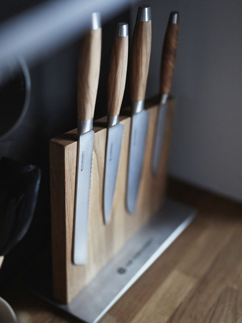 Santoku kniv m/ oliventr&aelig;sskaft 18cm