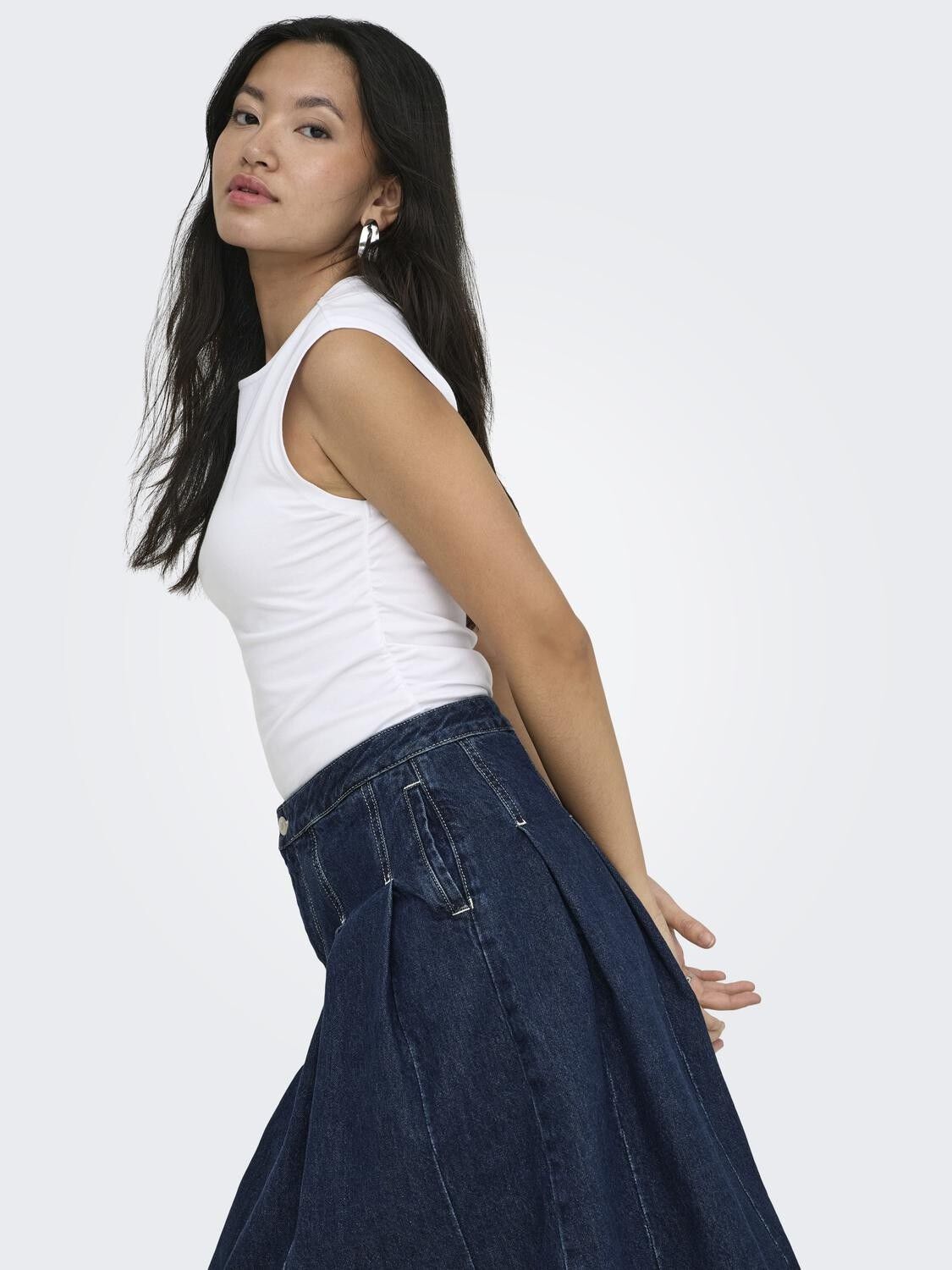 Onlmira Capsl Ruching Top Jrs Noos