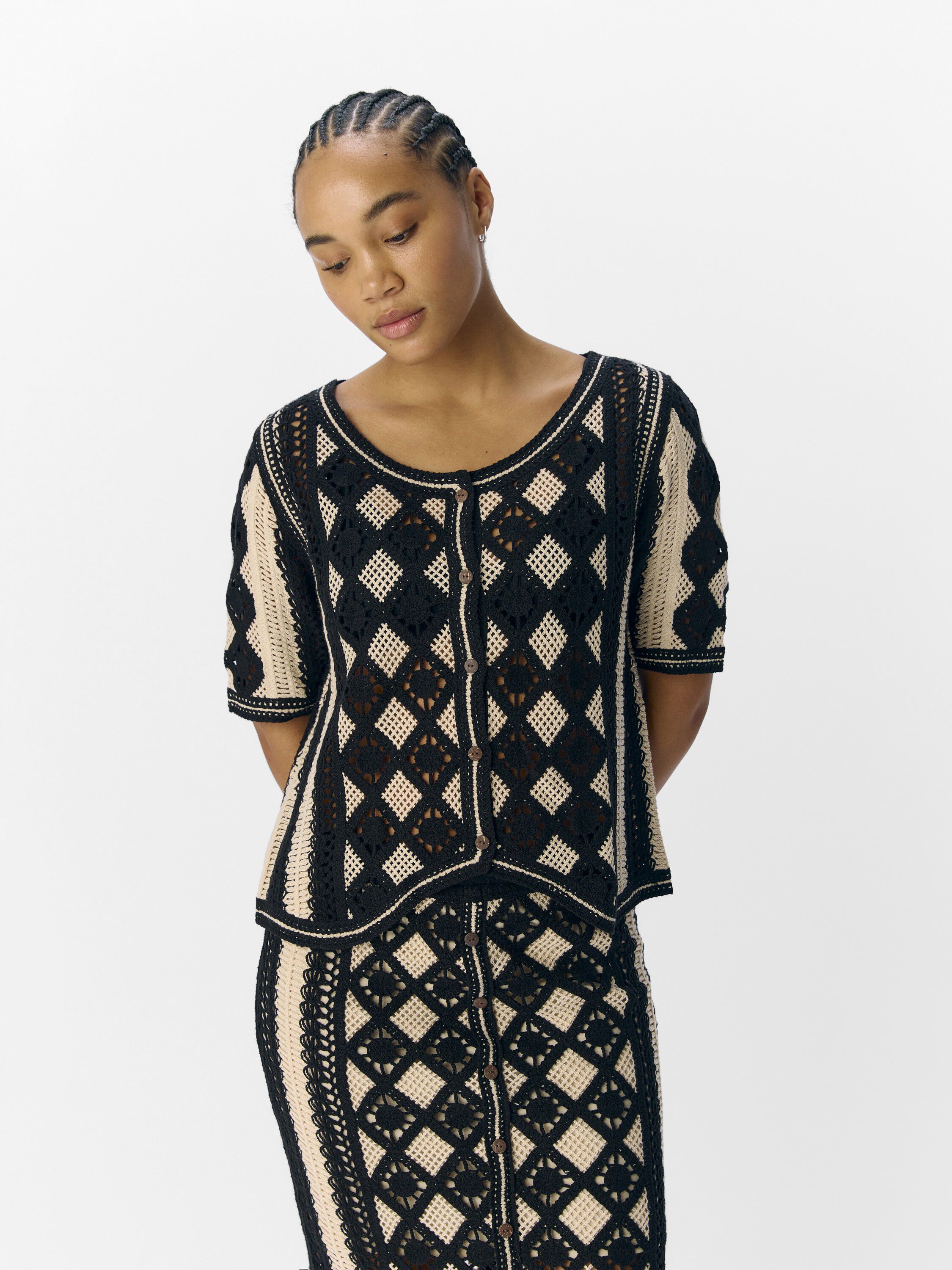 OBJWASILA KNIT RE S/S CARDIGAN 138