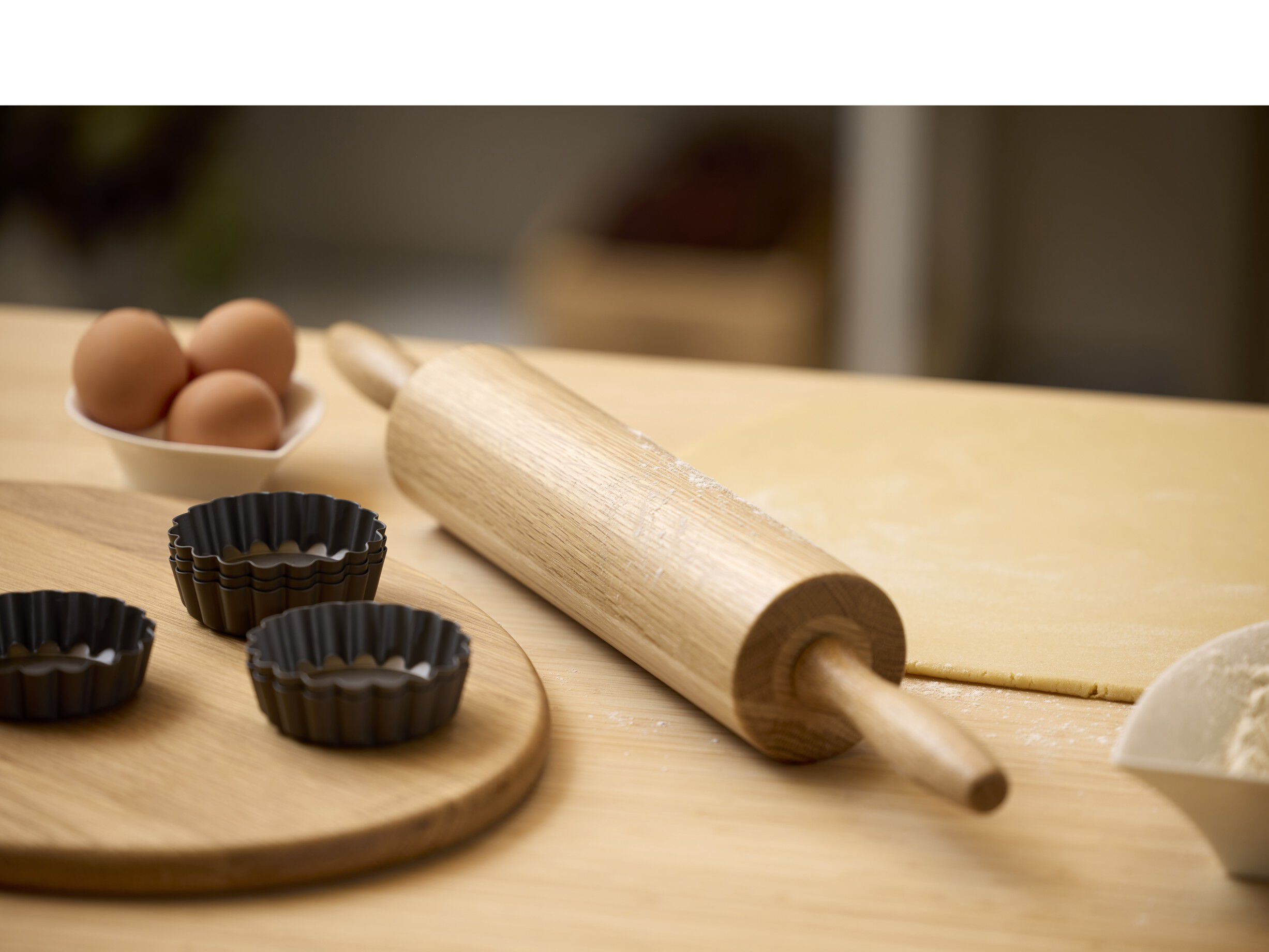 Kjevle med kulelager Eik