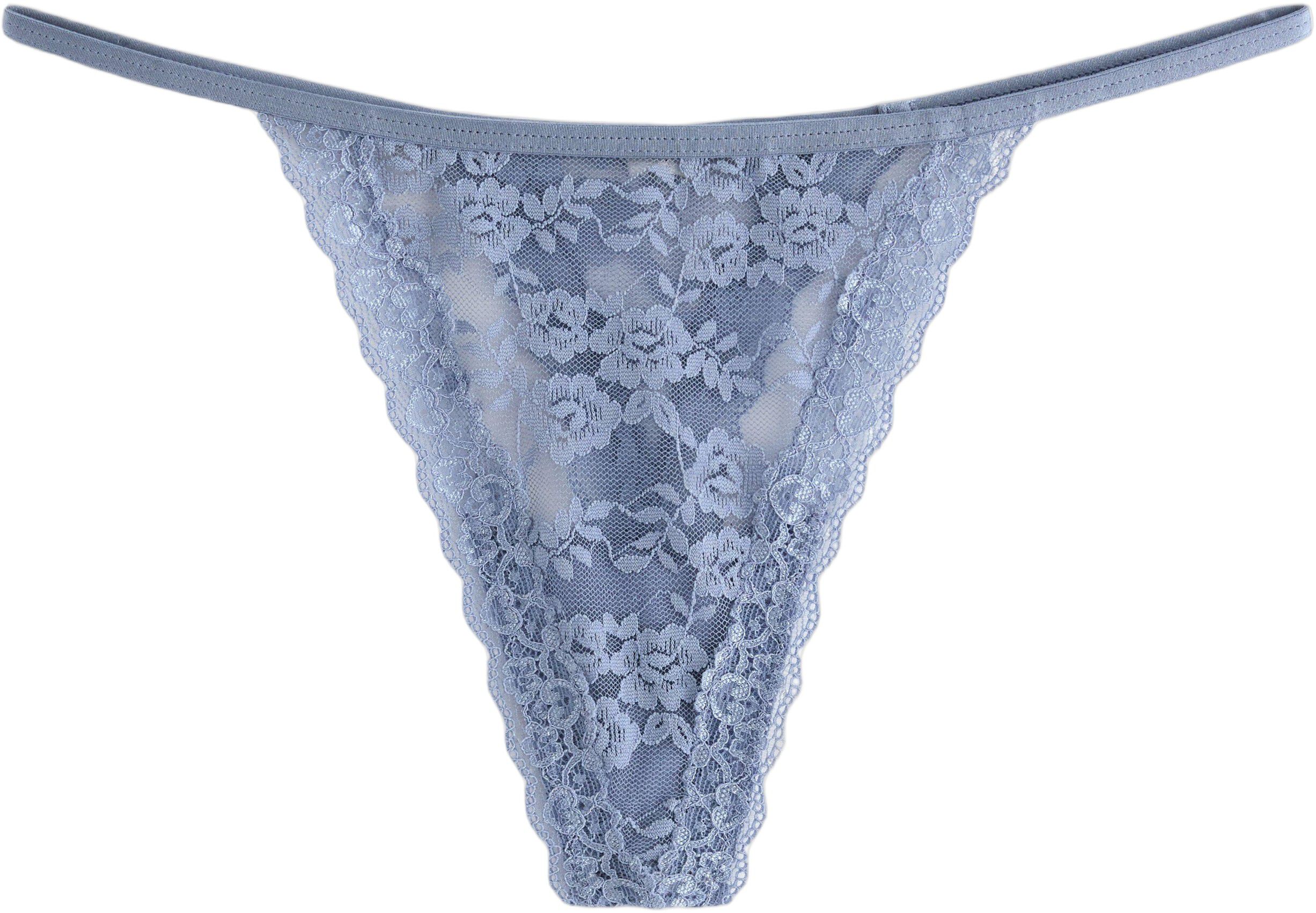 A low waist thong made in floral la