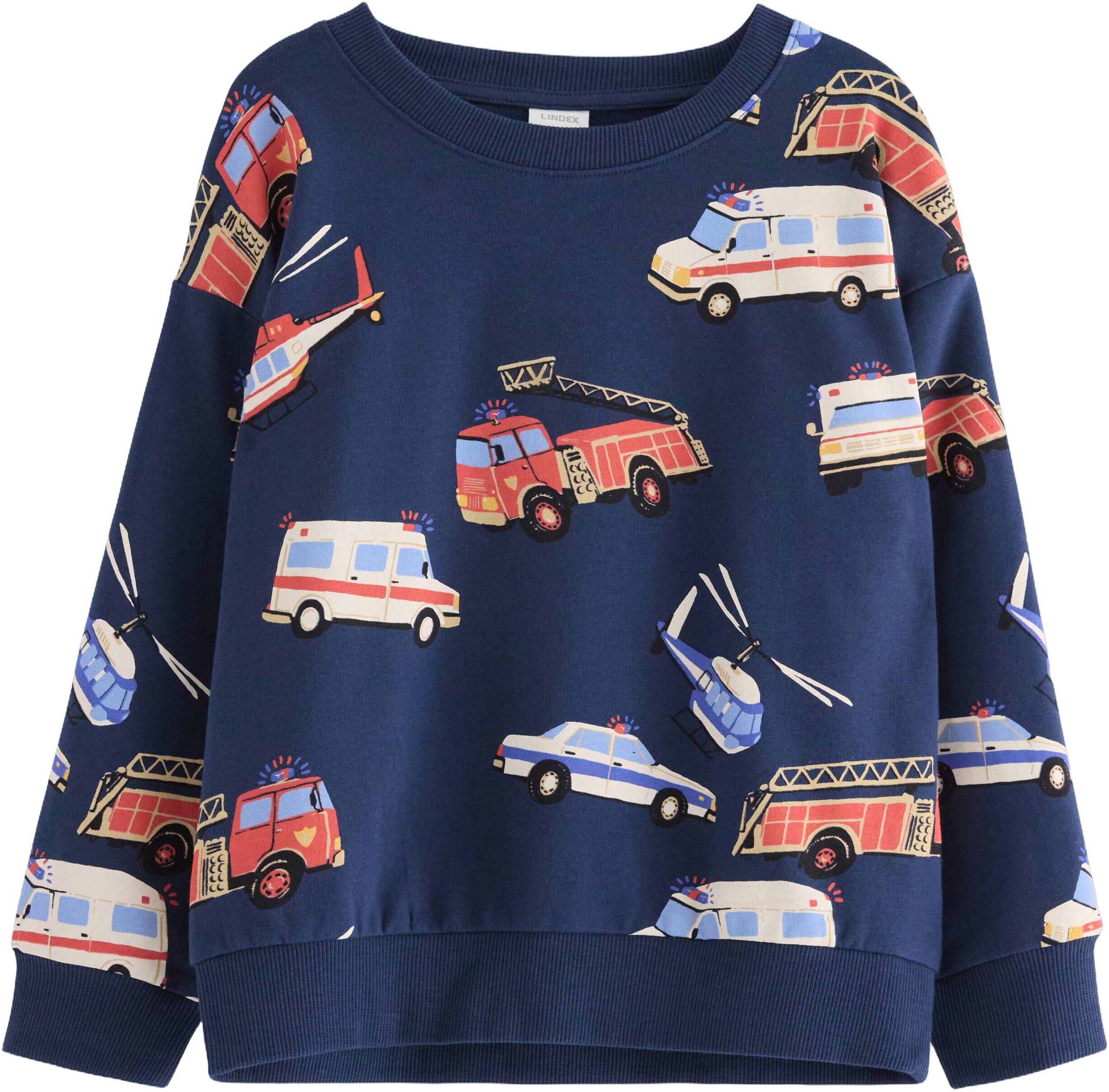 Soft cotton sweatshirt with relaxed