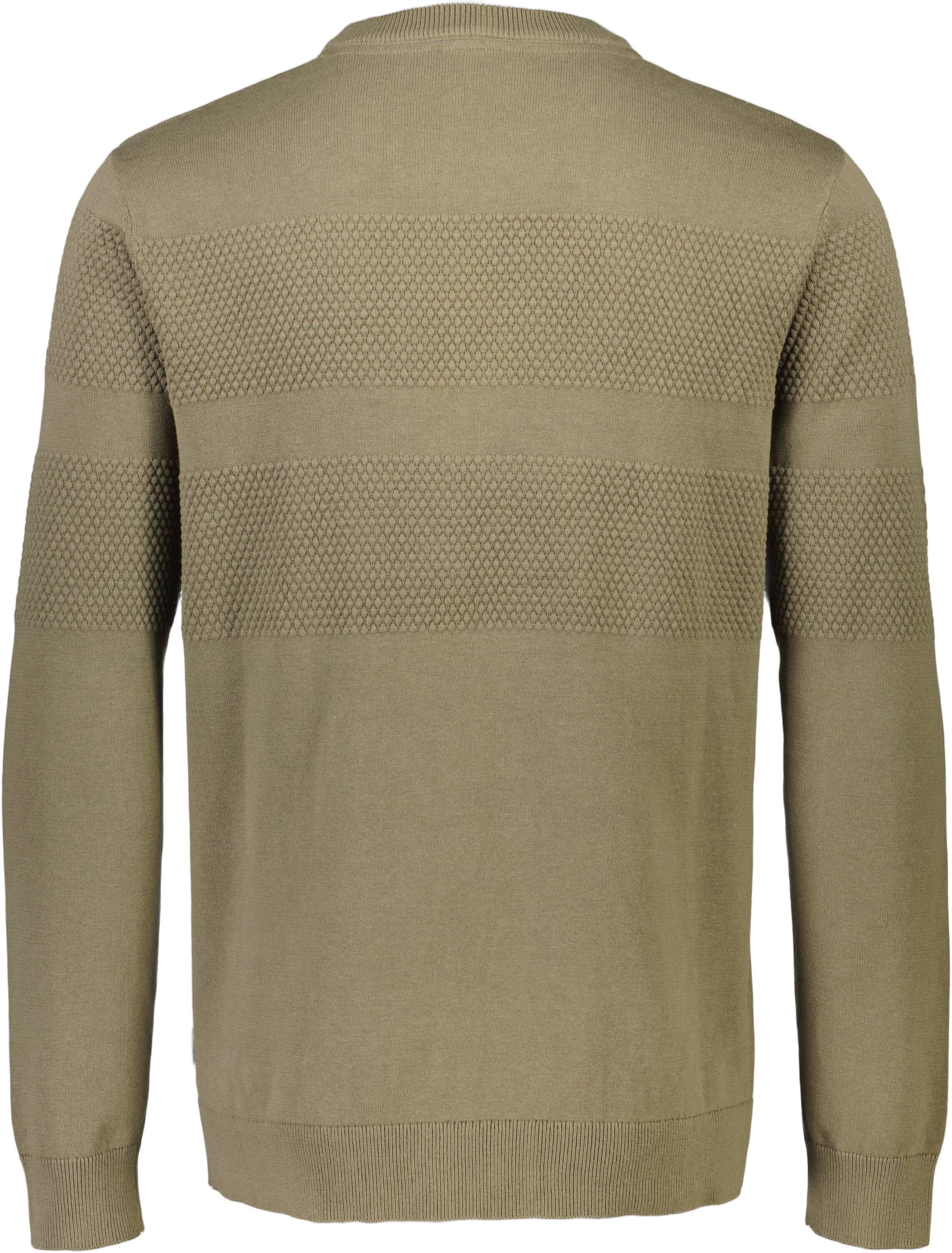 Purl knit o-neck jumper