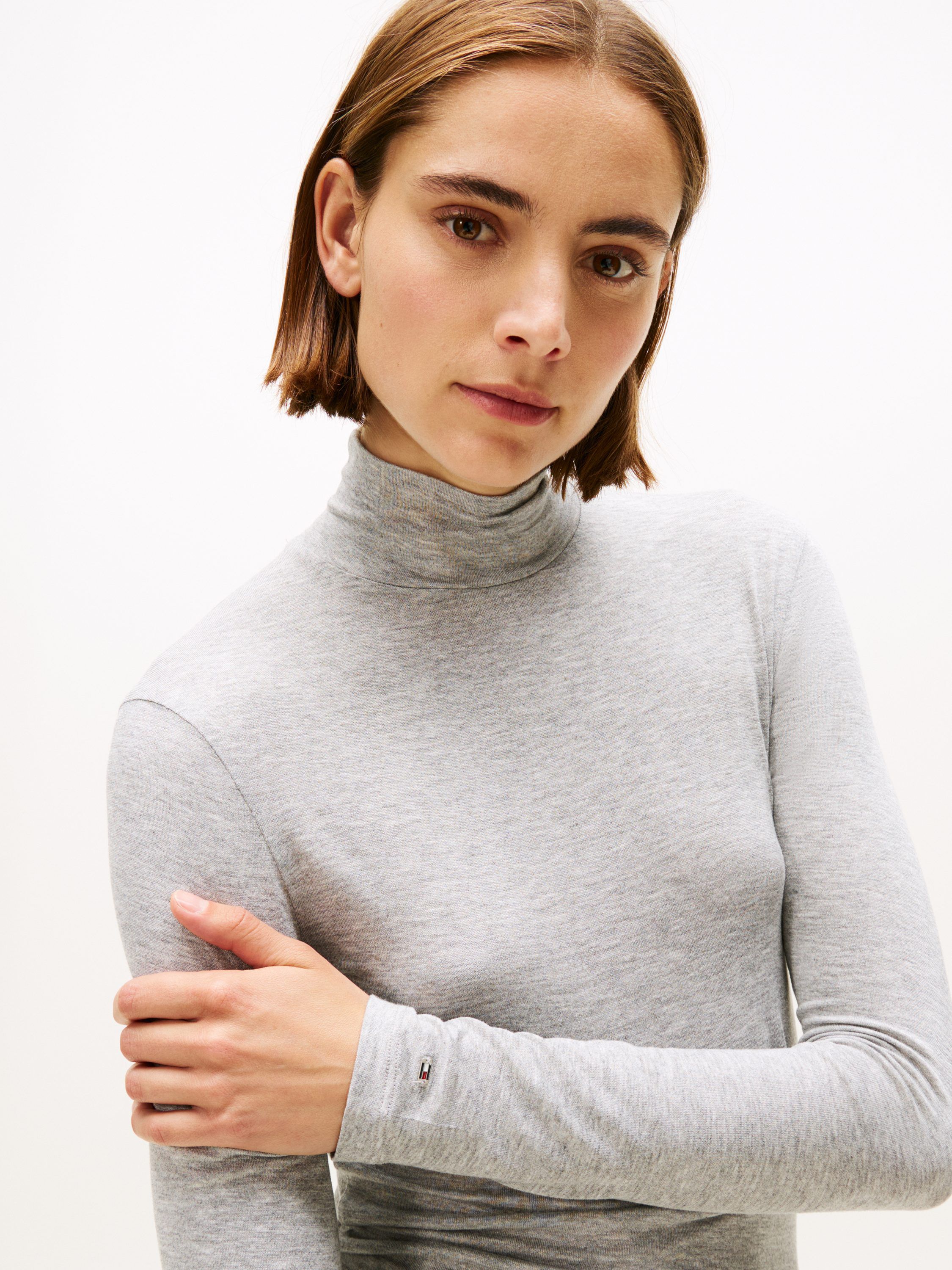 SLIM SOFT ROLL-NK LS TEE