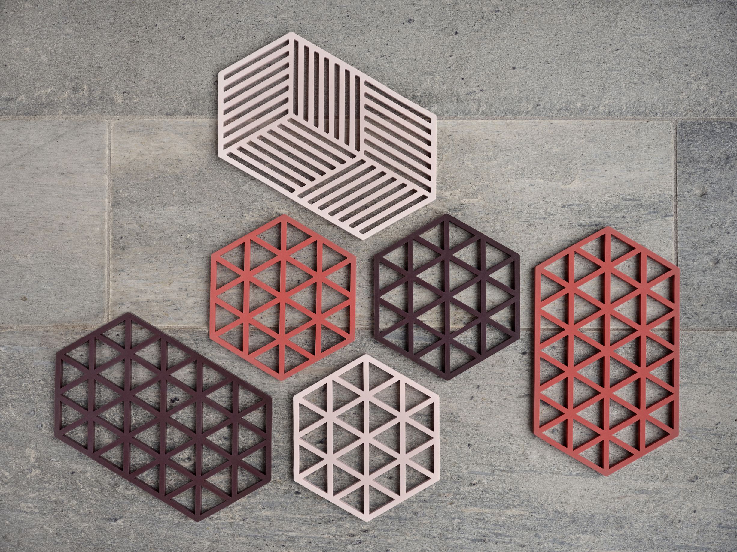 Bordsk&aring;ner Hexagon Rose L24