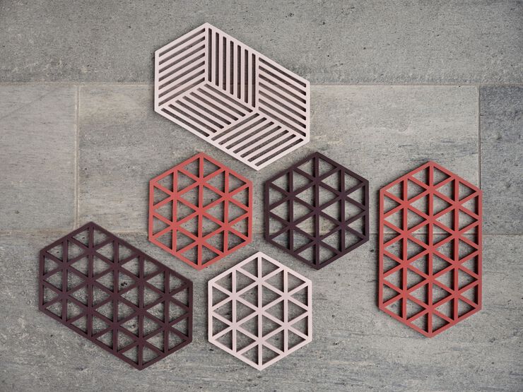 Bordskåner Hexagon Rose L24