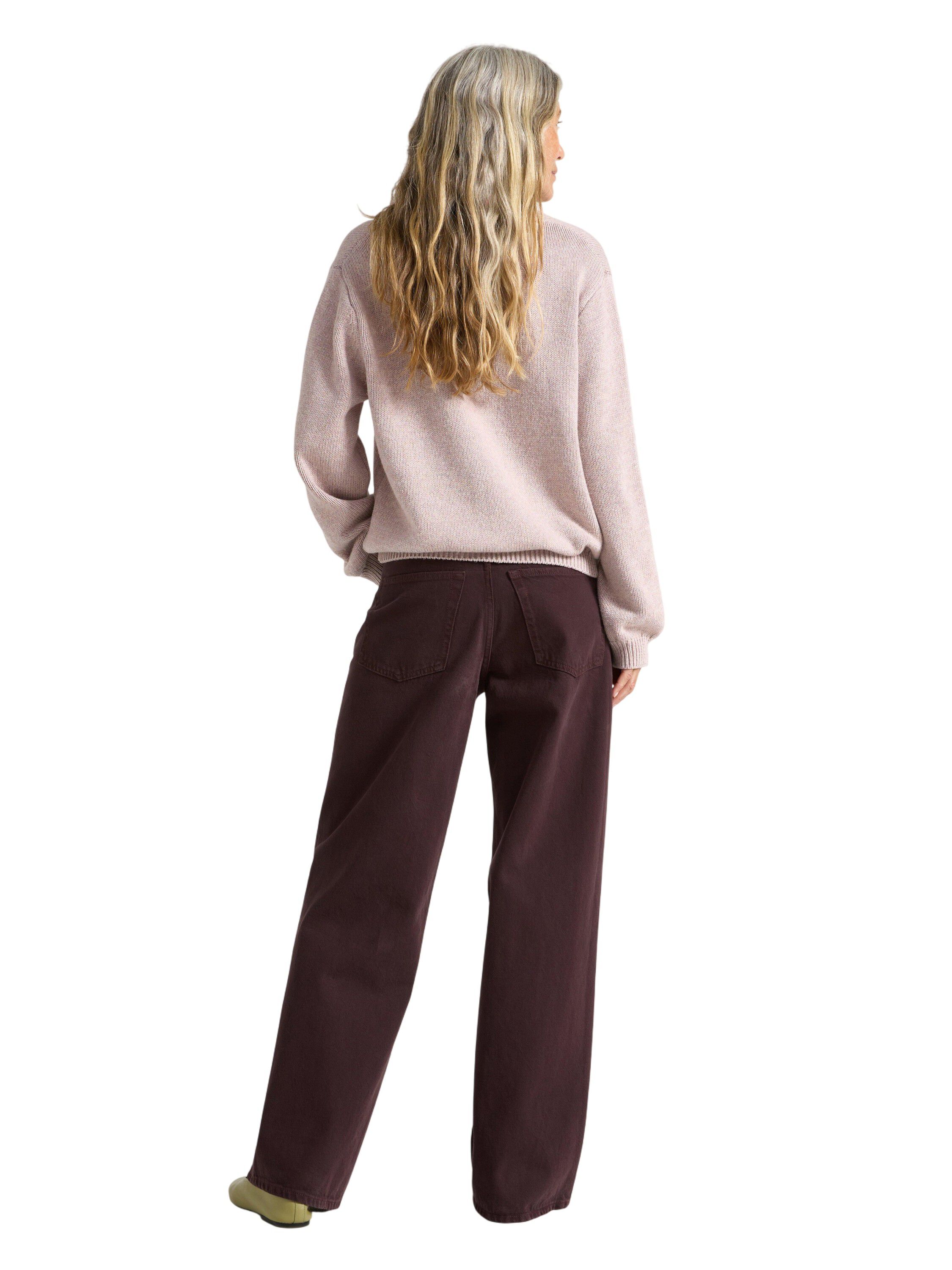 Trousers in twill with wide fit, re
