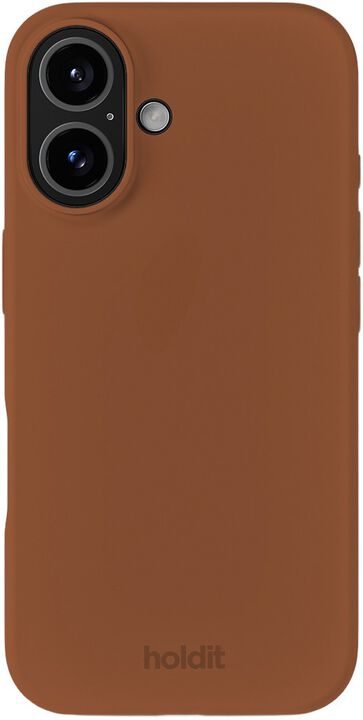 Silicone Case iPhone 16 Almond Brown