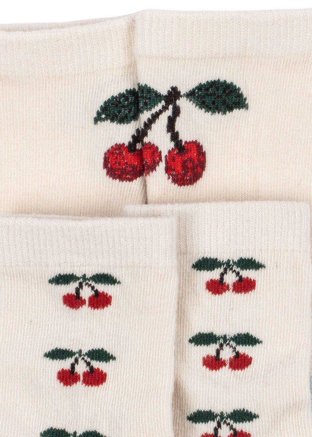2 PACK JACQUARD CHERRY SOCKS