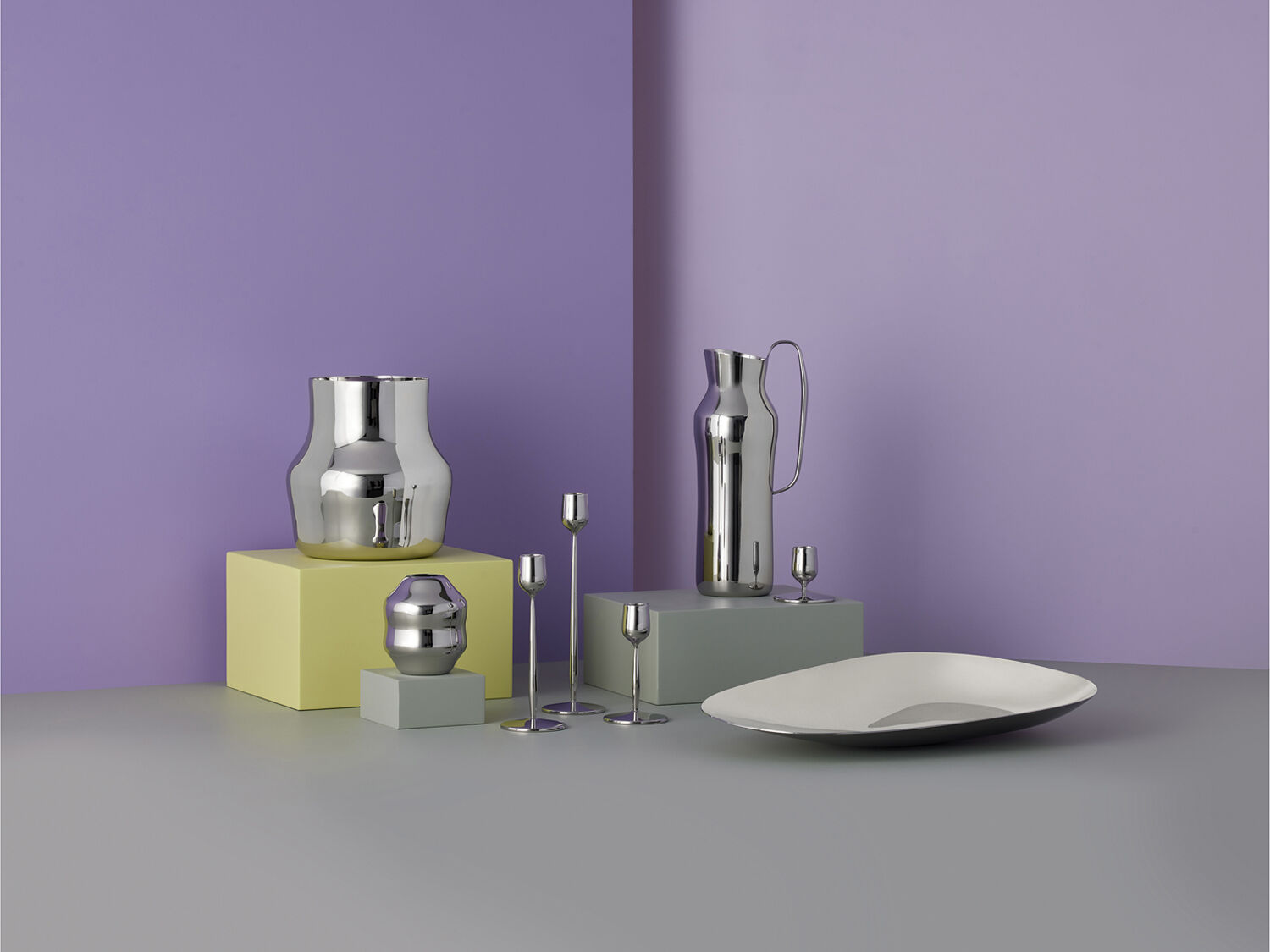 Fat Dorotea 42 x 5 cm Blankt st&aring;l