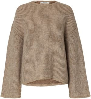 SLFLULU LOOSE LS KNIT O-NECK