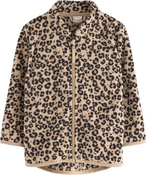 Jacket in microfleece with a high c