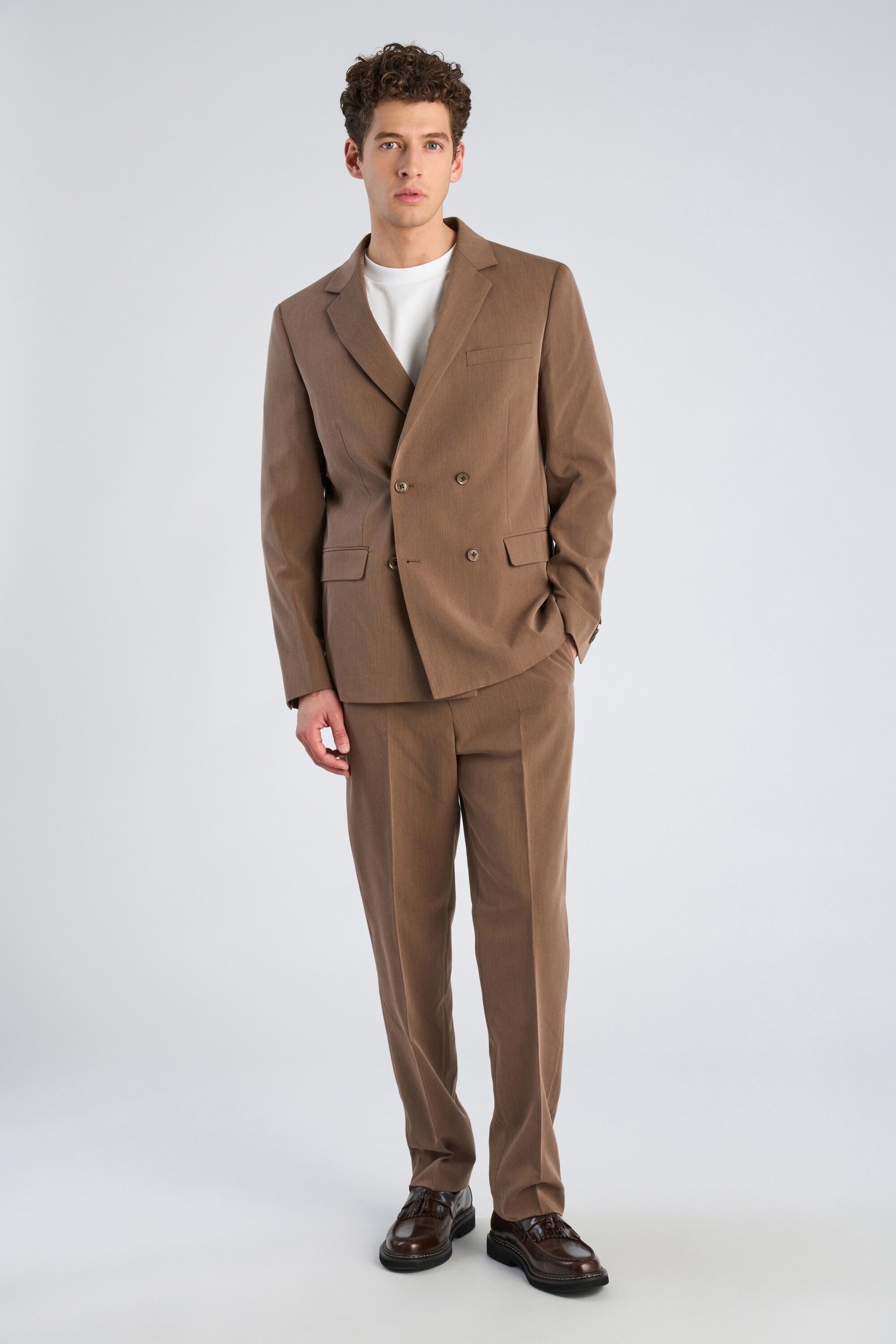 Fine twill stretch suit