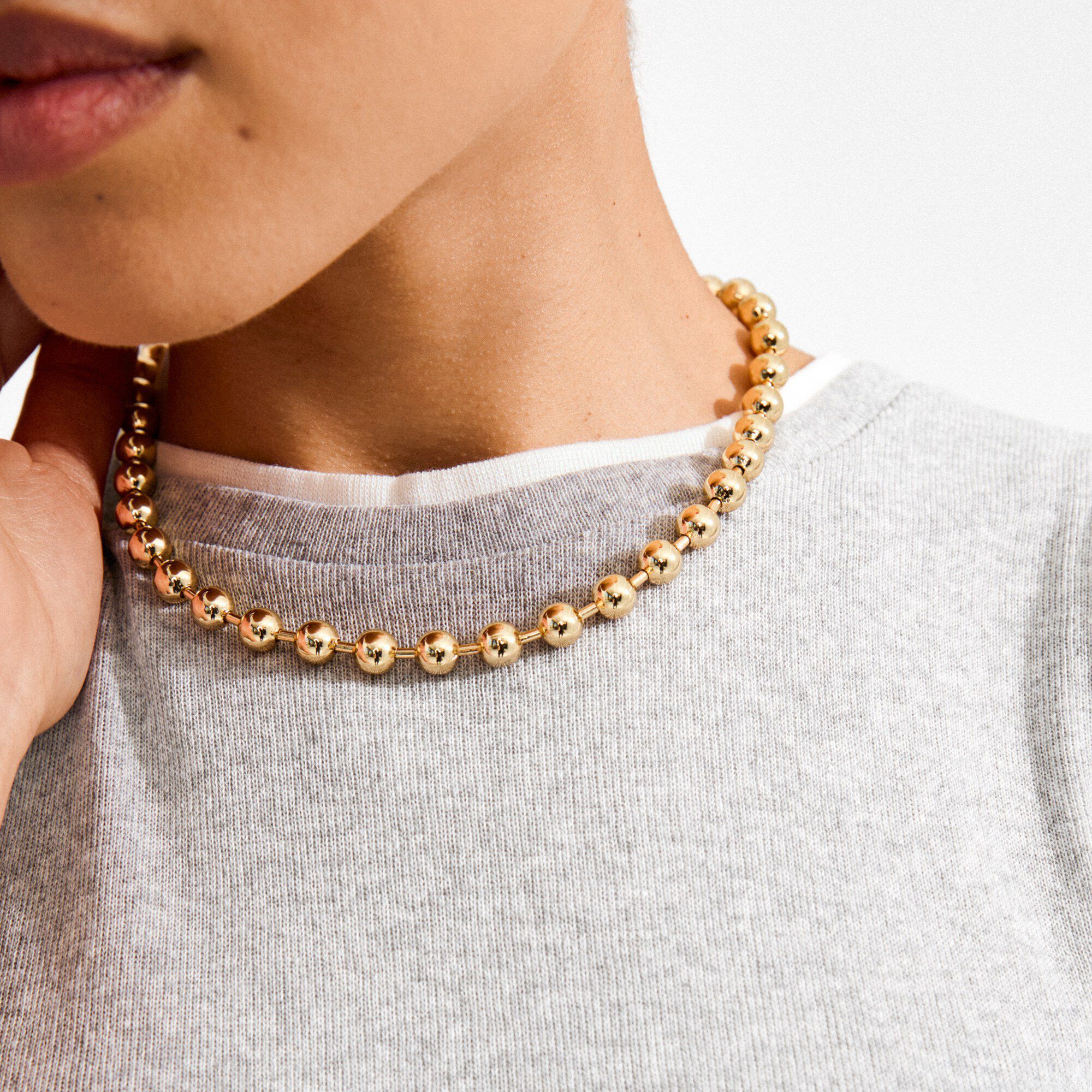 AIR halsk&aelig;de guldbelagt