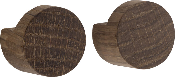 Wood knot, Smoked, 2 pcs