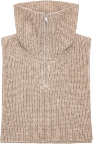 Cashmere Zip-up Neck Warmer