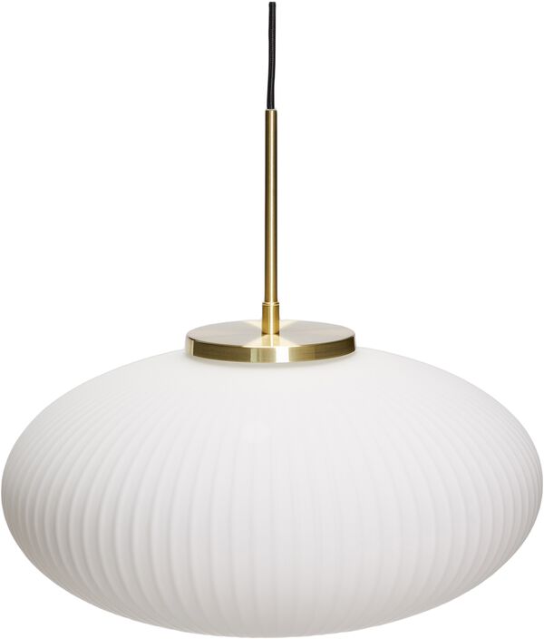 Serene Pendel Ellipse Hvid