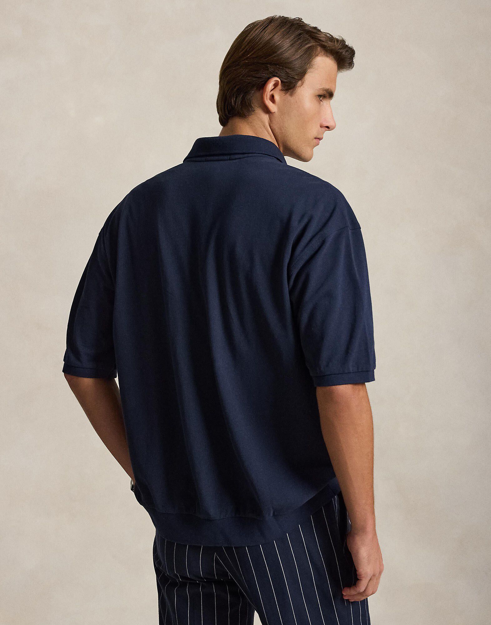 Relaxed Fit Cotton Mesh Shirt