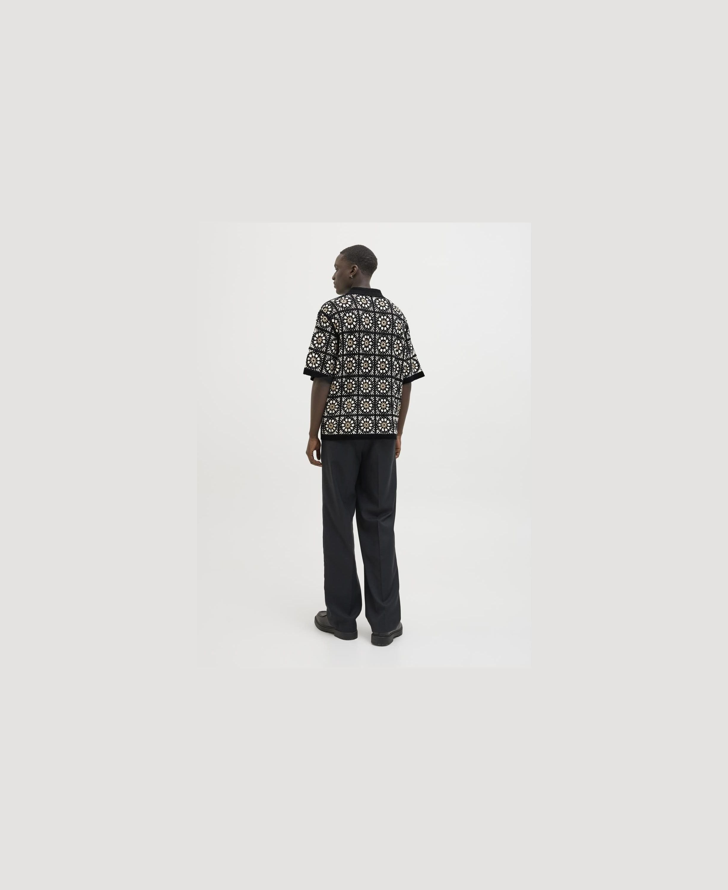 JORCARTAGENA CROCHET KNIT POLO