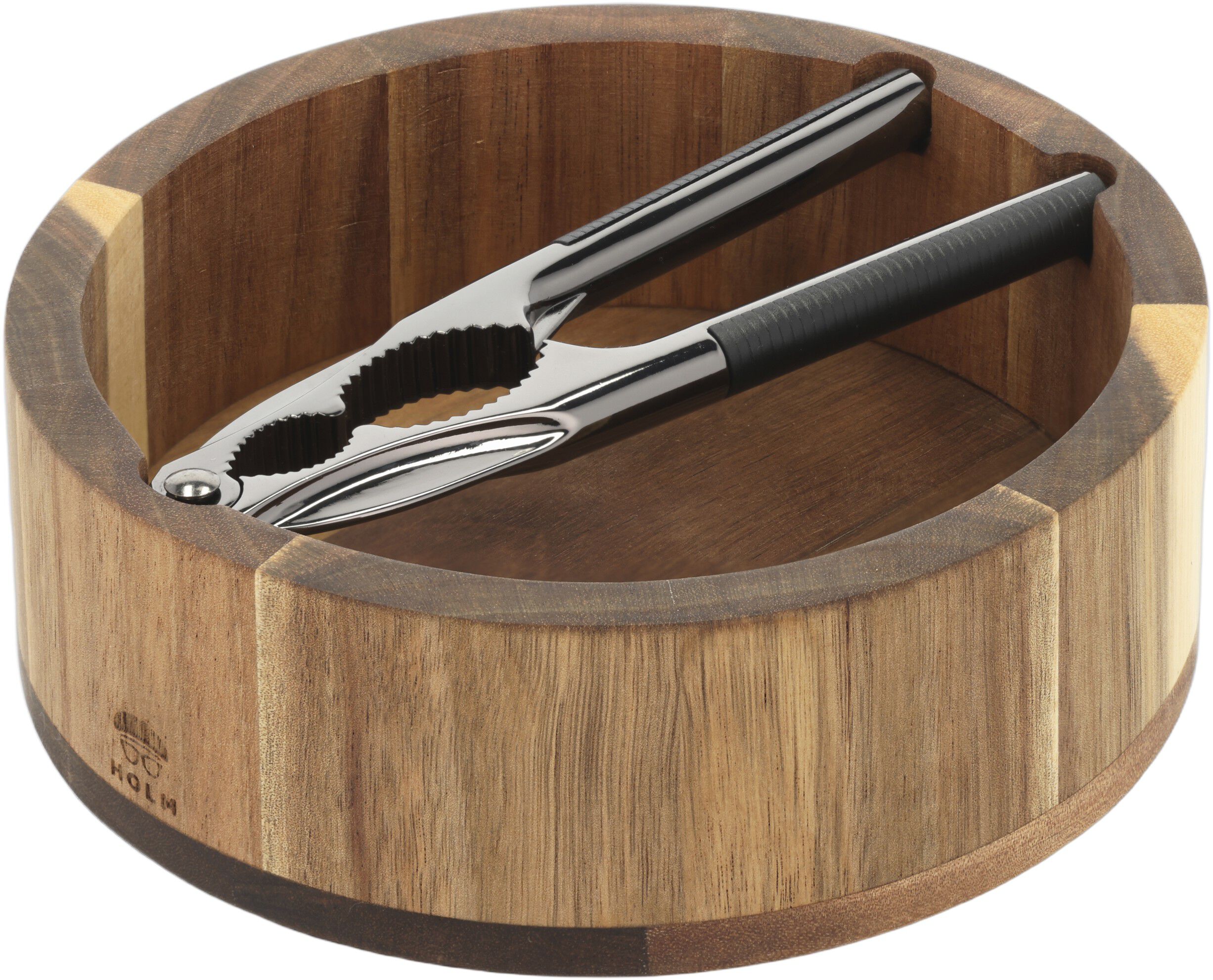 N&oslash;tteknekkersett Rund Akasietre